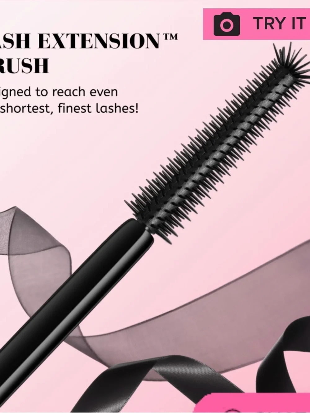 Too Faced Pink Ribbon Wrapped Lash Mascara - Black MINI SIZE 2ML